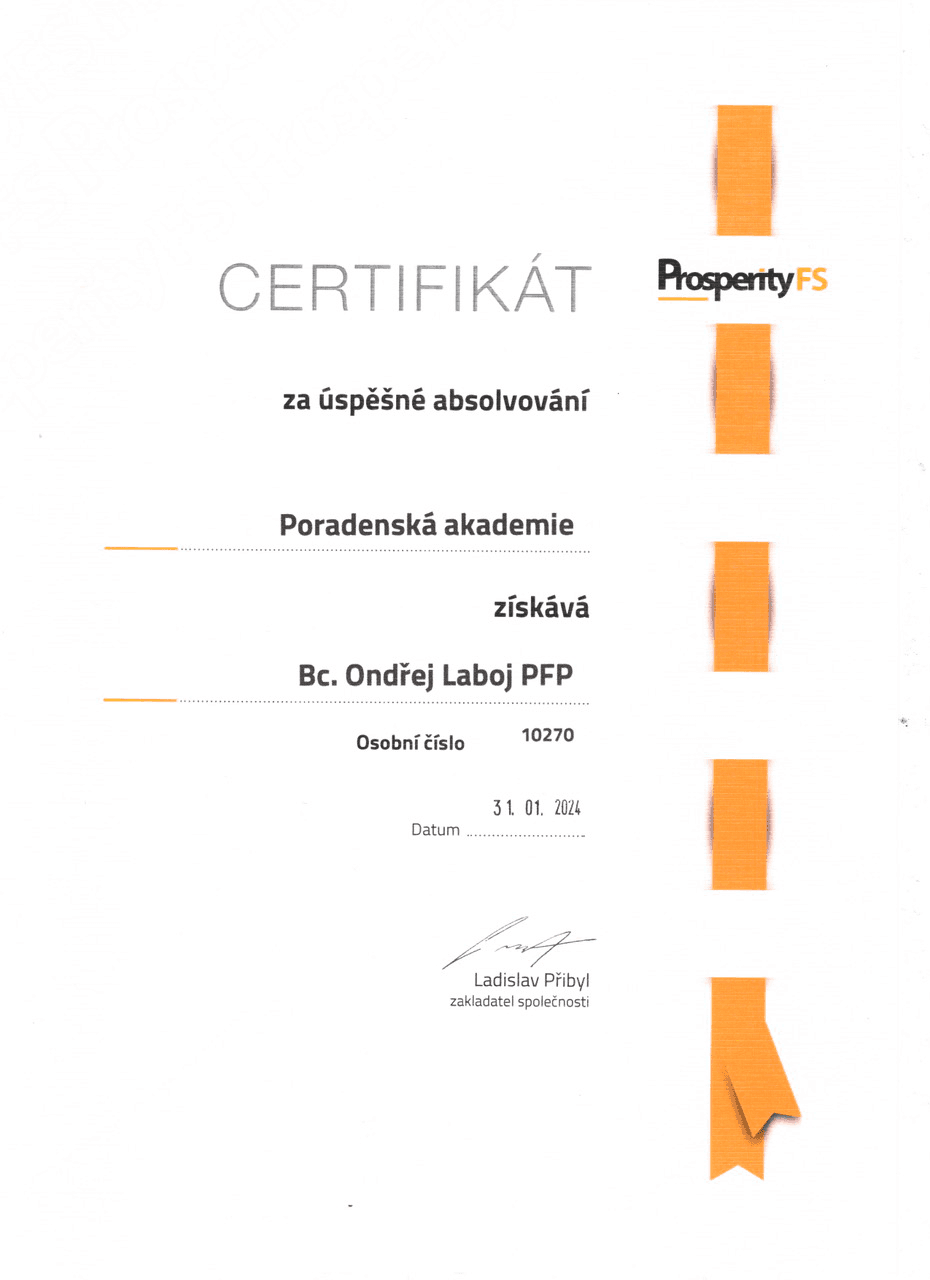 Certifikát 1