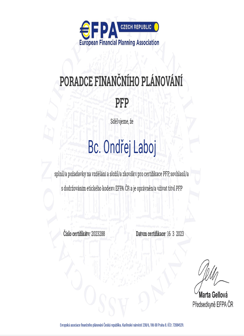 Certifikát 5